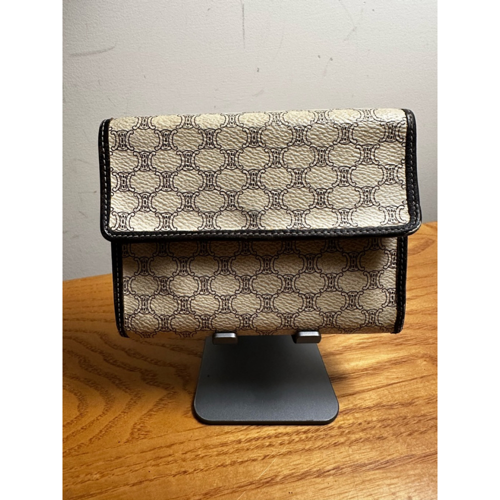 Celine Beige Brown Medium Wallet w/ Dust Bag & Box